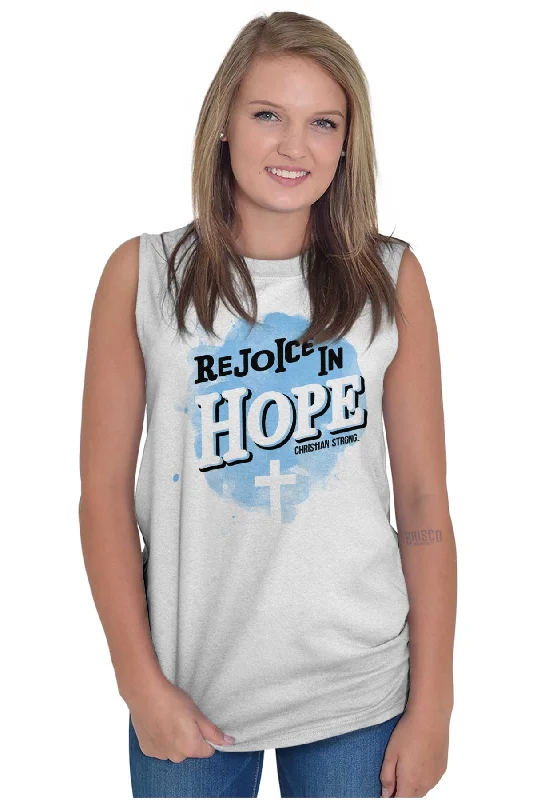 Rejoice in Hope Sleeveless T-Shirt