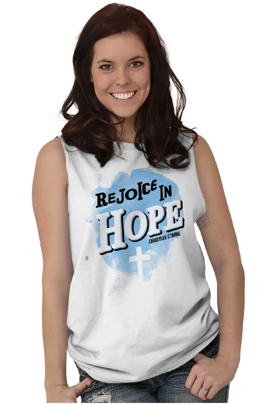 Rejoice in Hope Sleeveless T-Shirt