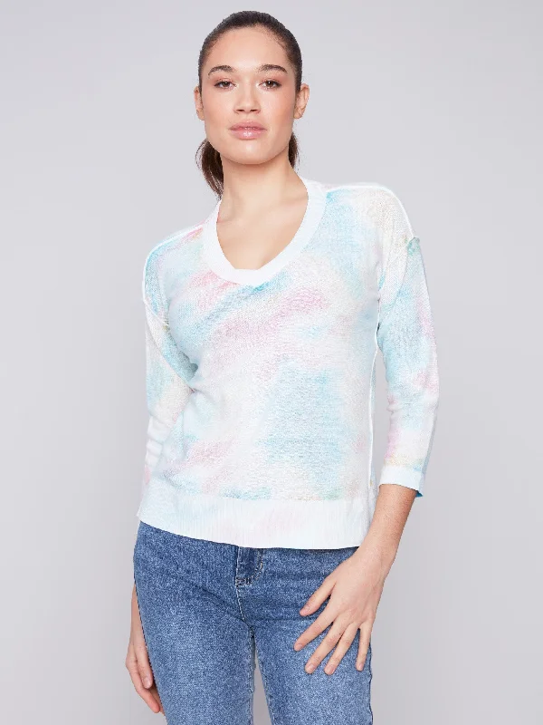 Reversible Cotton Sweater - Multicolor