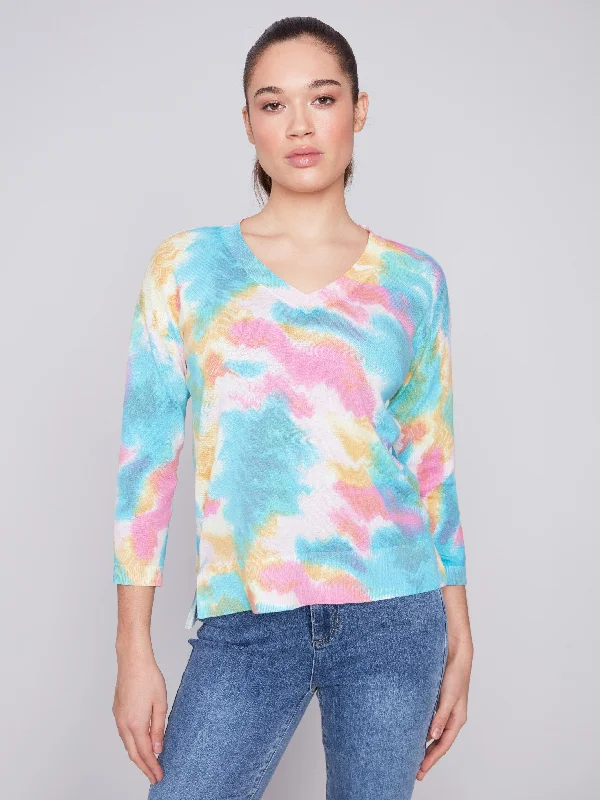 Reversible Cotton Sweater - Multicolor