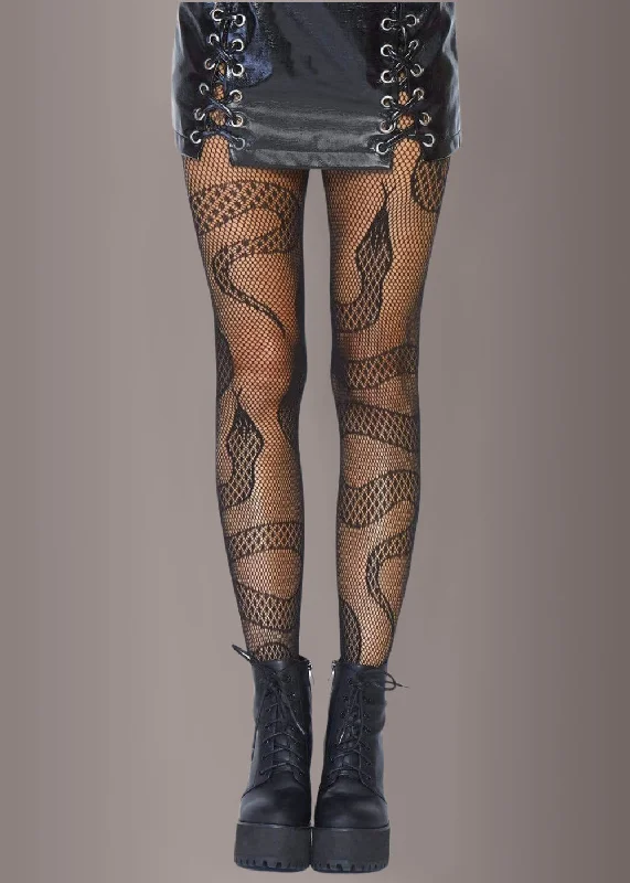 Slither Snake Fishnet Tights