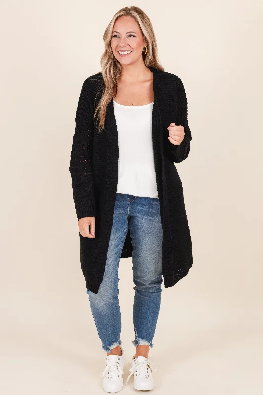 Staring At You Cardigan, Black