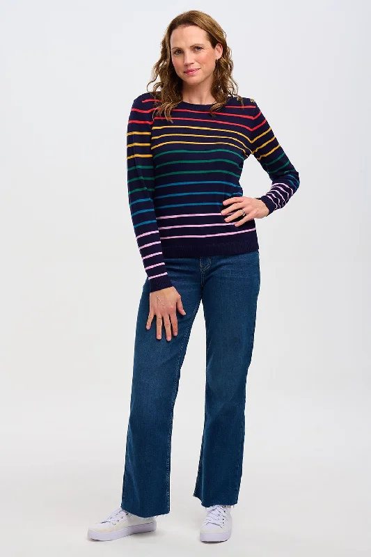 Sugarhill Binkie Jumper Triple Stripe Navy