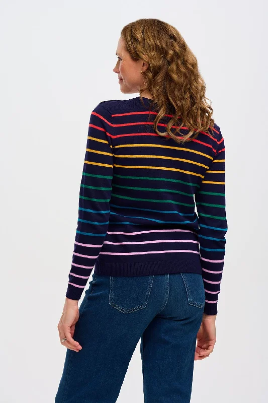 Sugarhill Binkie Jumper Triple Stripe Navy