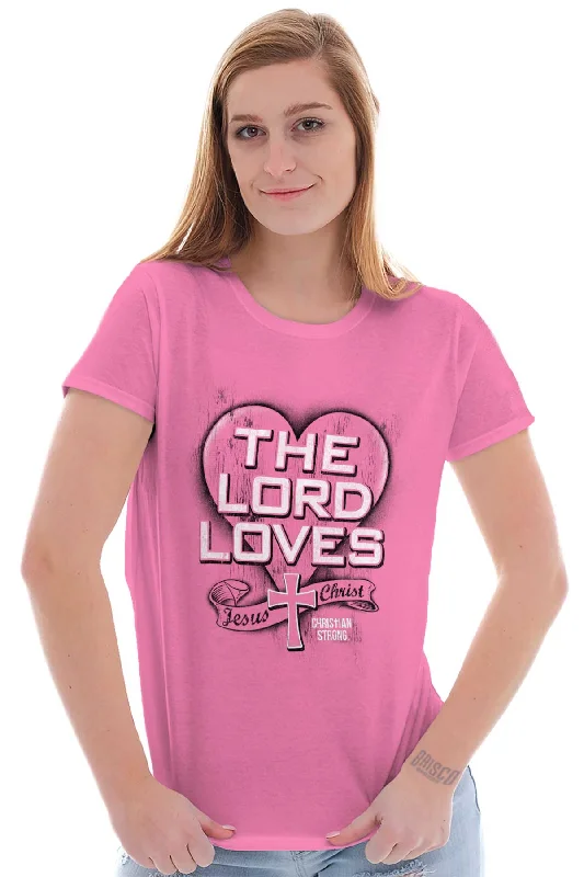 The Lord Saves Ladies T Shirt