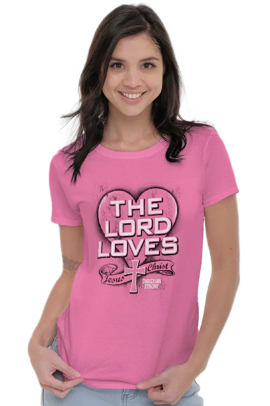 The Lord Saves Ladies T Shirt