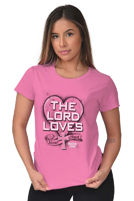 The Lord Saves Ladies T Shirt