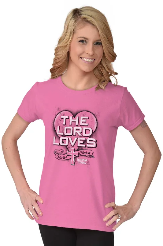 The Lord Saves Ladies T Shirt