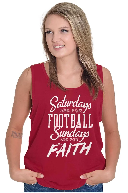 Weekend Football & Faith Tank Top