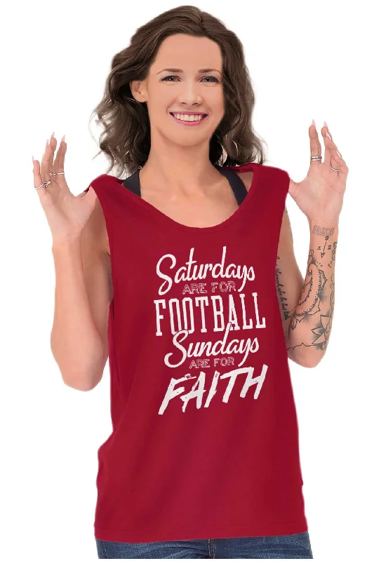 Weekend Football & Faith Tank Top